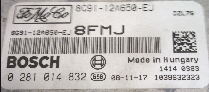 Ford, 0281014832, 0 281 014 832, 8G91-12A650-EJ,
