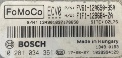 Ford, 0281034361, 0 281 034 361, FV61-12A650-BSA, FV6112A650BSA, F1F1-12B684-ZA, F1F112B684ZA, ECV0