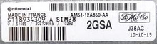 Ford, AM51-12A650-AA, S118934309A, S118934309 A, 2GSA, SIM28