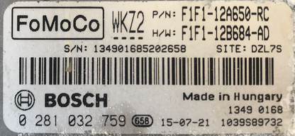 0281032759, 0 281 032 759, F1F1-12A650-RC, F1F1-12B684-AD, WK72