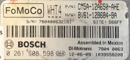Ford Focus SFE, 0261S08598, 0 261 S08 598, CM5A-12A650-AHE, CM5A12A650AHE, BV61-12B684-BA, BV6112B684BA, WHT4, 1039S58208
