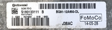 Continental Engine ECU, Ford, S180133111B, S180133111 B, BG9112A650DL, BG91-12A650-DL, J38AC, SID 807 EVO