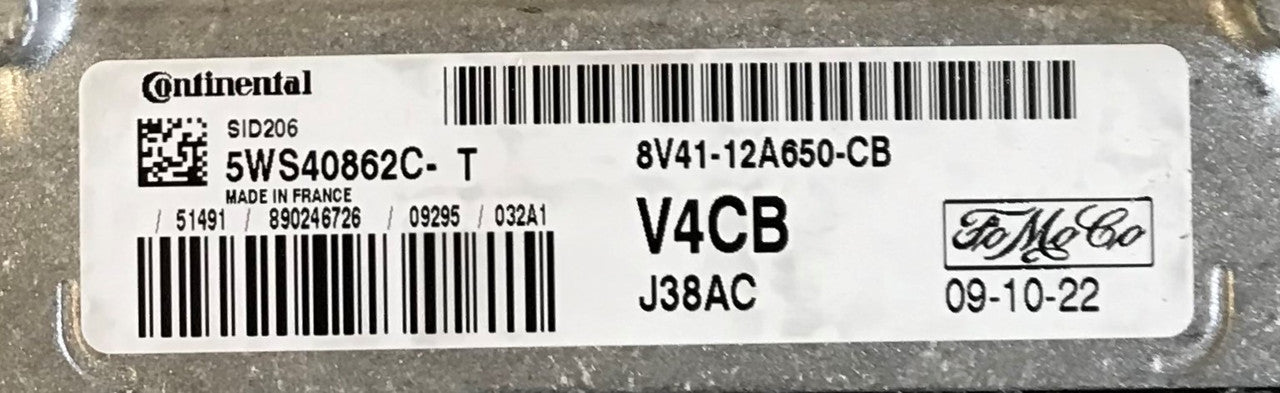 Ford, SID206, 5WS40862CT, 5WS40862C-T, 8V4112A650CB, 8V41-12A650-CB, V4CB
