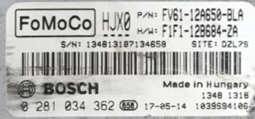 Ford Transit, 0281034362, 0 281 034 362, FV6112A650BLA, FV61-12A650-BLA, F1F112B684ZA, F1F1-12B684-ZA, HJX0

