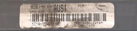 Ford Visteon Engine ECU Ford Transit 2.4 TD 1C1A-12A650-NE AUS1