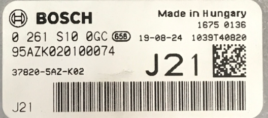 0261S100GC, 0 261 S10 0GC, 95AZK020100074, J21