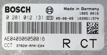 Honda CDTi Engine ECU, 0281012131, 0 281 012 131, 37820-RMA-E04, 1039S11574