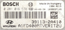 Hyundai 1.6 CRDi, 0281016578, 0 281 016 578, 39113-2A410, 1039S37149