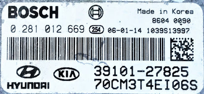 Hyundai Santa Fe 2.2 CRDI, 0281012669, 0 281 012 669, 3910127825, 39101-27825