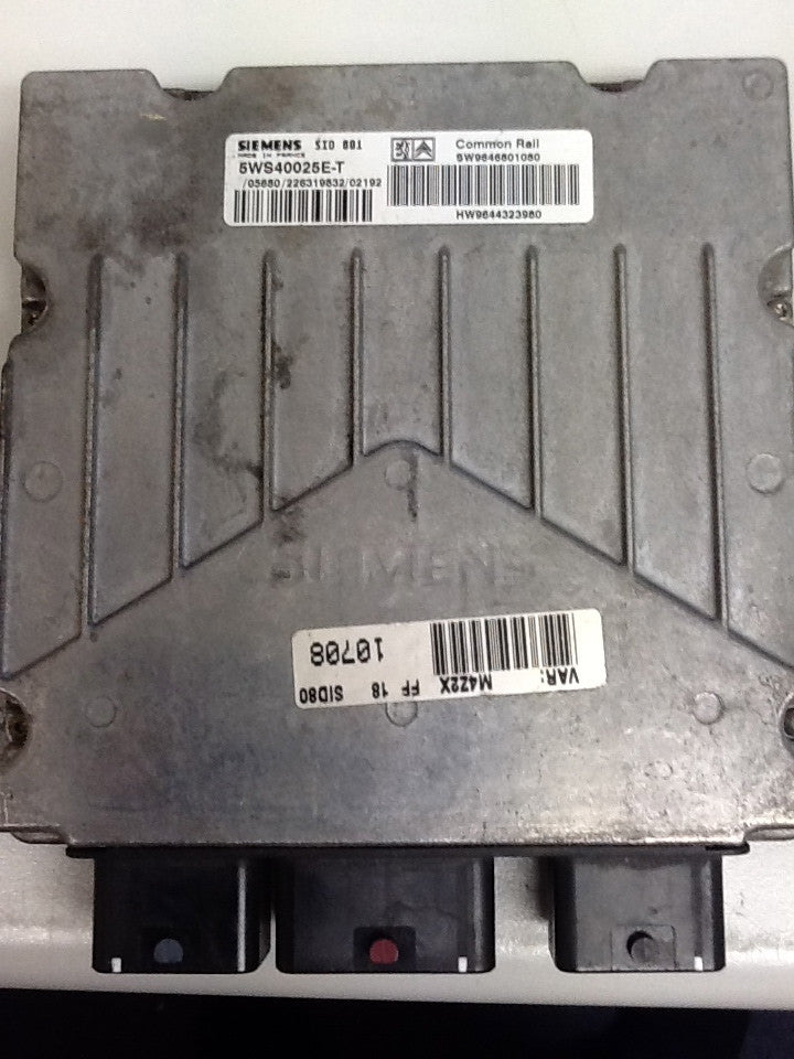  SIEMENS  SID  801 5WS40025E-T  SW9646801080  HW9644323980