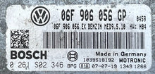 VW Passat 2.0 FSI, 0261S02346, 0 261 S02 346, 06F906056GP, 06F 906 056 GP, 06F906056EK, 06F 906 056 EK, MED9.5.10, 1039S18192 
