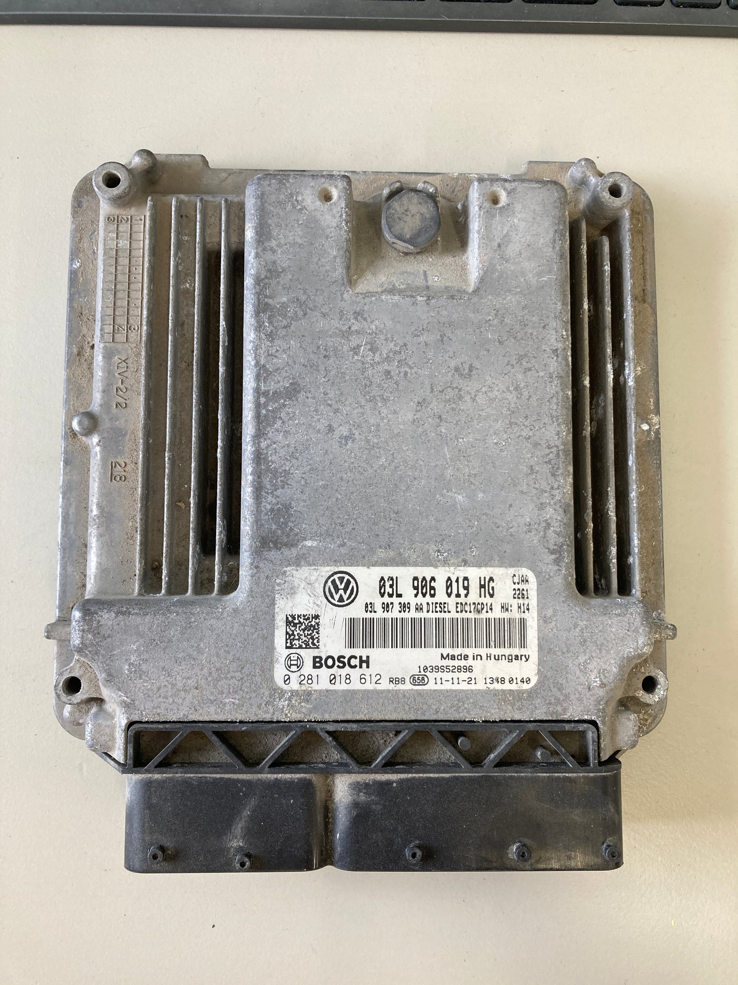 Plug & Play Bosch Engine ECU, Volkswagen,  0281018612, 0 281 018 612, 03L906019HG, 03L 906 019 HG, EDC17CP14