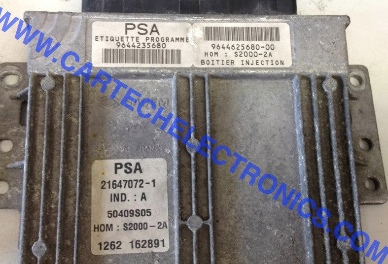 Calculateur/décodeur S2000-2A Pour Peugeot 206 1.4 Essence - Réf. 9644235680 9644625680, Occasion, Sans Anti-démarrage