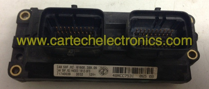 Engine Code 59f Plug & Play Fiat Engine ECU, IAW 59F.M2, M2/HW303, 61600.389.09 ...
