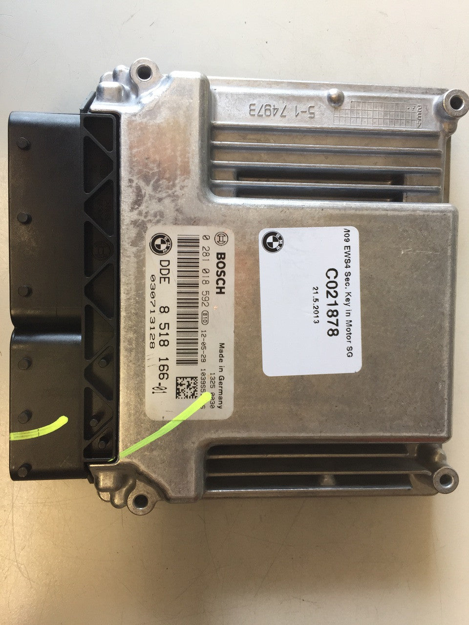 Plug & Play Bosch Engine ECU, BMW 120D, 0281018592, 0 281 018 592, DDE8518166, DDE 8 518 166