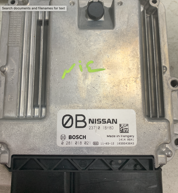 Infiniti EX30d / FX30d / M30d 3.0, 0281018021, 0 281 018 021, 23710-1BY8D, 1039S43643