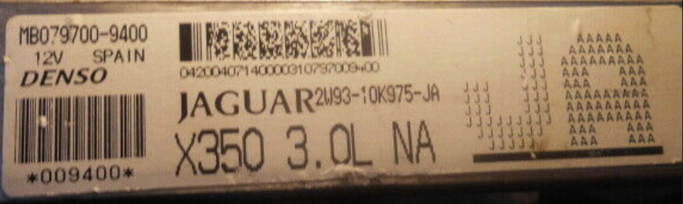 MB0797009400, MB079700-9400, 2W9310K975JA, 2W93-10K975-JA, JA, X350 3.0L NA