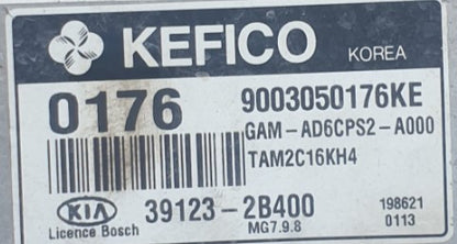 Kefico Engine ECU, HyundaiKia, 391232B400, 39123-2B400, 9003050176KE, GAMAD6CPS2A000, GAM-AD6CPS2-A000, MG7.9.8