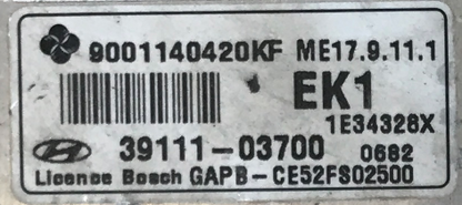 Hyundai i20, 9001140420KF, 3911103700, 39111-03700, ME17.9.11.1