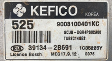 Kefico Engine ECU, Kia Rio 1.4, MEG 17.9.12, 9003100401KC, 39134-2B691, 525