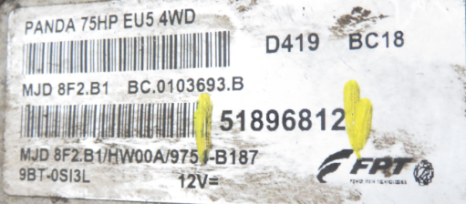 MJD8F2B1, MJD 8F2.B1, 51896812, BC0103693B, BC.0103693.B, HW00A