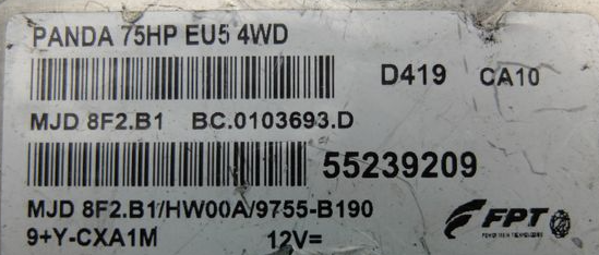 MJD8F2B1, MJD 8F2.B1, 55239209, BC0103693D, BC.0103693.D, HW00A