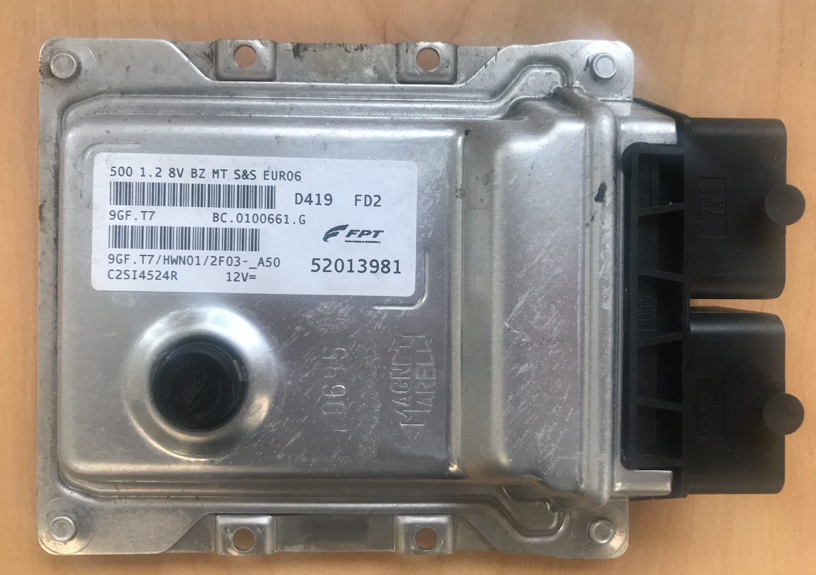 Fiat 500 1.2 12V, 9GF.T7, 52013981, BC0100661G, BC.0100661.G