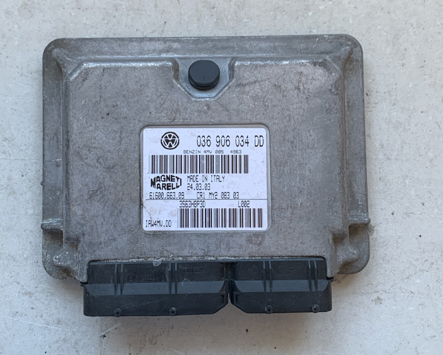 Magneti Marelli Engine ECU, IAW4MV.DD, 036906034DD, 036 906 034 DD, 61600.663.09