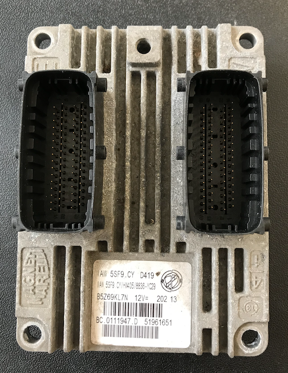 Magneti Marelli Engine ECU, IAW 5SF9.CY, HW405, BC.0111947.D, 51961651
