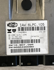 IAW 6LPC.105, HW 16784004, HW 16.784.004, HW 9654596080, SW 16807094, SW 16.807.094, SW 9665490080