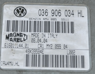 Magneti Marelli Engine ECU, VW Polo 1.4, IAW4MV.HL, 036906034HL, 036 906 034 HL, 61601.144.01