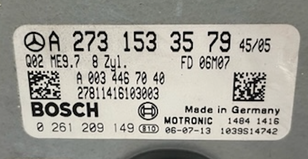 0261209149, 0 261 209 149, A2731533579, A 273 153 35 79, A0034467040, ME9.7