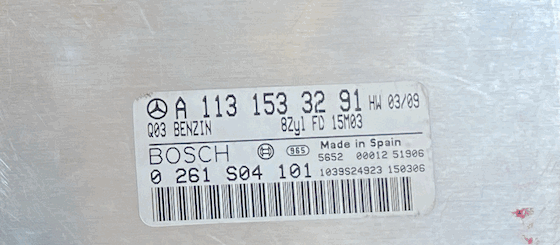Plug & Play Bosch Engine ECU, Mercedes-Benz, 0261S04101, 0 261 S04 101, A1131533291, A 113 153 32 91