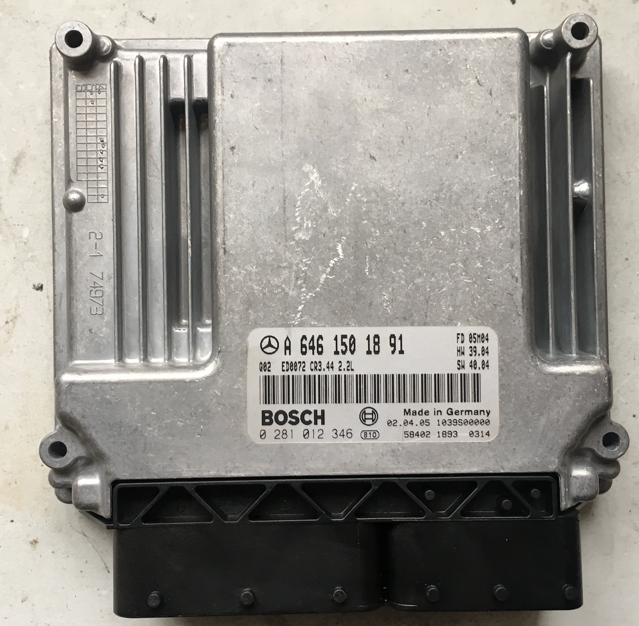 Mercedes-Benz, 0281012346, 0 281 012 346, A6461501891, A 646 150 18 91, CR3.44 2.2L