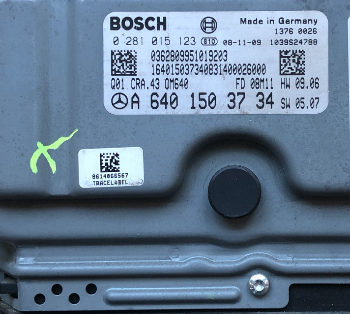 Mercedes-Benz, 0281015123, 0 281 015 123, A6401503734, A 640 150 37 34, 1039S24788
