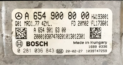 Mercedes-Benz, 0281036843, 0 281 036 843, A6549008000, A 654 900 80 00, A6549016300, A 654 901 63 00, HW193001, MRD1.77, FL173601