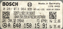 Mercedes-Benz A 160 CDI, 0281013964, 0 281 013 964, A6401501591, A 640 150 15 91,