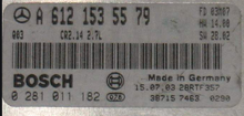 Mercedes-Benz C270 2.7CDi Engine ECU, 0281011182, 0 281 011 182, A6111535579, A 611 153 55 79