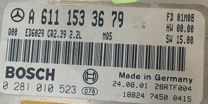 Mercedes-Benz CDI, 0281010523, 0 281 010 523, A6111533679, A 611 153 36 79, CR2.31