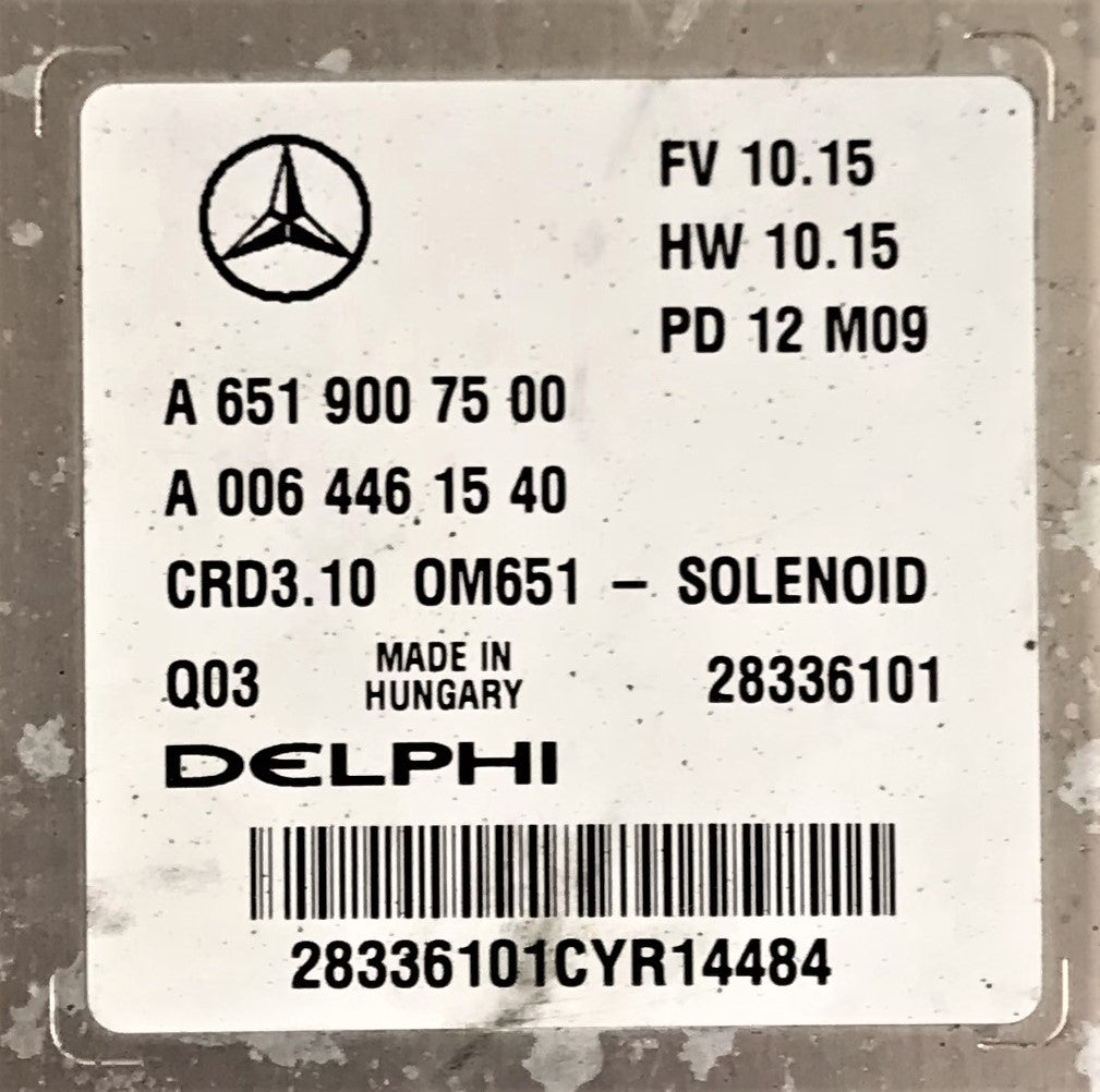 A6519007500, A 651 900 75 00, A0064461540, A 006 446 15 40, 28336101, CRD3.10, OM651 - SOLENOID