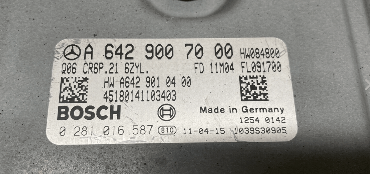 Mercedes-Benz G350, 0281016587, 0 281 016 587, A6429007000, A 642 900 70 00, HWA6429010400, HW A642 901 04 00