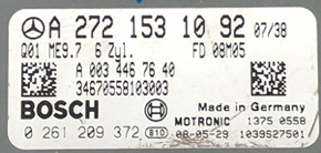 0261209372, 0 261 209 372, A2721531092, A 272 153 10 92, ME9.7