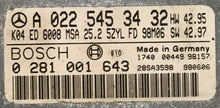 Mercedes-Benz Sprinter 2.9TD, 0281001643, 0 281 001 643, A0225453432, A 022 545 34 32, MSA152323, MSA 15.2-3.23