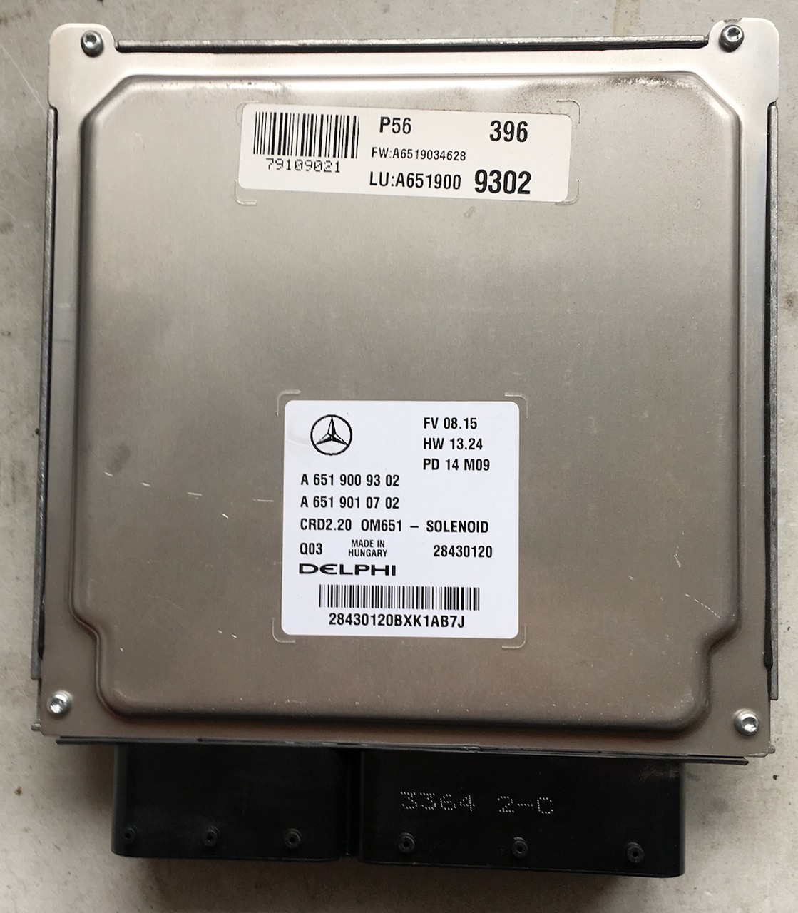 Mercedes-Benz Vito/Viano Engine ECU, A6519009302, A 651 900 93 02, A6519010702, A 651 901 07 02, 28430120, CRD2.20 