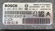 Peugeot Expert HDI, 0281012982, 0 281 012 982, 9665091180, 96 650 911 80, EDC16C34