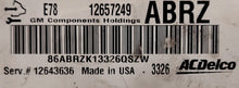 Plug & Play ACDelco Engine ECU, 12657249, ABRZ, 12643636