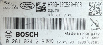 ECU de motor Bosch Plug & Play, 0281034219, 0 281 034 219