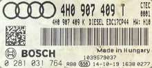 Plug & Play Bosch Engine ECU, Audi A8 4.2 TDI, 0281031764, 0 281 031 764, 4H0907409T, 4H0 907 409 T, EDC17CP44