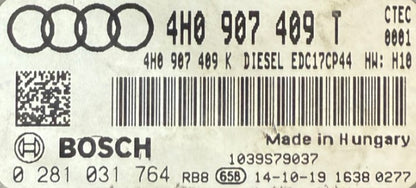 Plug & Play Bosch Engine ECU, Audi A8 4.2 TDI, 0281031764, 0 281 031 764, 4H0907409T, 4H0 907 409 T, EDC17CP44