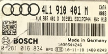 Plug & Play Bosch Engine ECU, Audi Q7 3.0 TDI, 0281016834, 0 281 016 834, 4L1910401M, 4L1 910 401 M, 4L0 907 401 D, 4L0907401 D